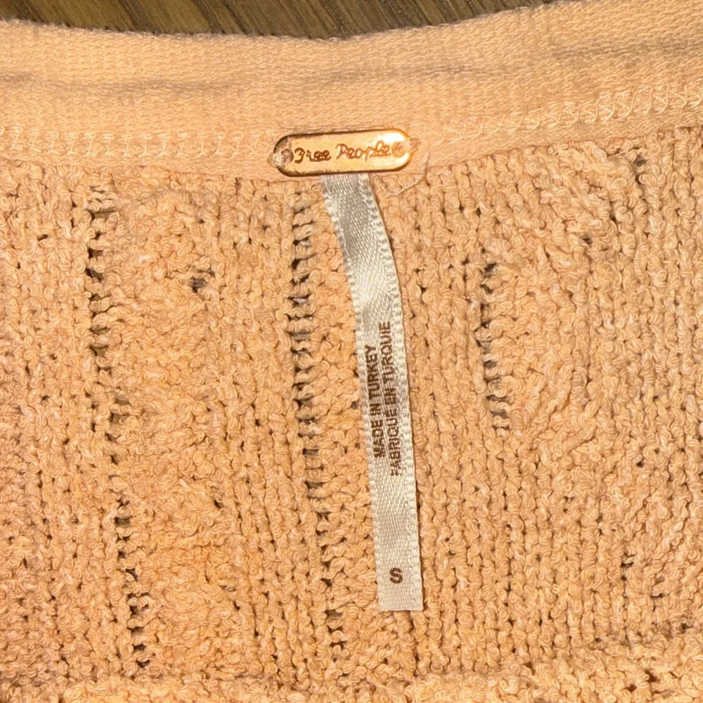 Free People Apricot Knit Top